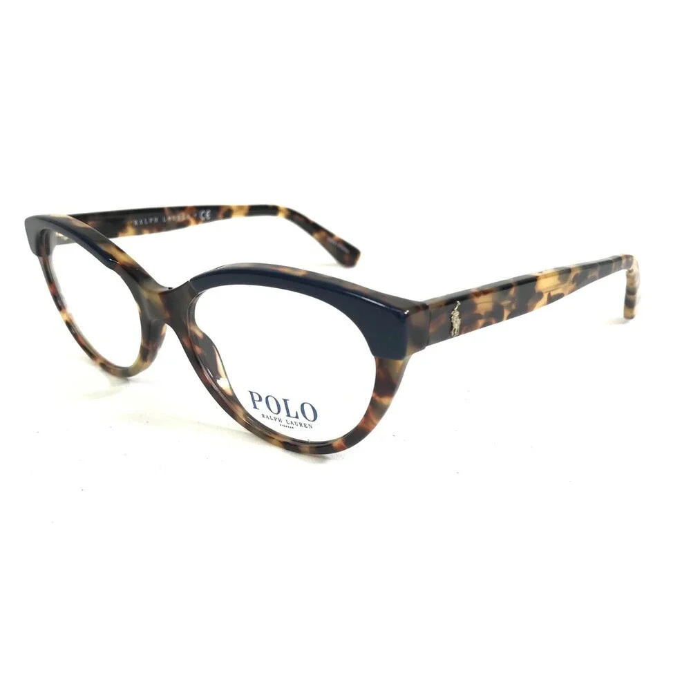 Polo Ralph Lauren Eyeglasses Frames PH 2204 5633 Blue Tortoise Cat Eye 51-17-140